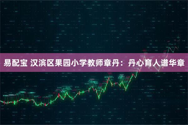 易配宝 汉滨区果园小学教师章丹：丹心育人谱华章